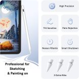 Aktív Stylus toll, kompatibilis IOS érintőképernyőkkel, iPadhez való ceruza kettős érintési funkcióval