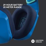 Logitech G733 Lightspeed Vezeték nélküli gaming fejhallgató, RGB, Kék