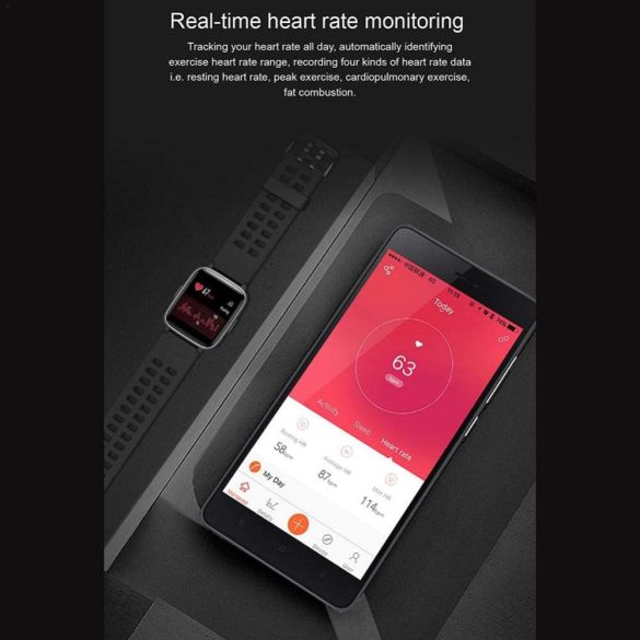 SH-Flying Fitness Tracker ID205 okosóra( fekete)