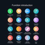 SH-Flying Fitness Tracker ID205 okosóra( fekete)