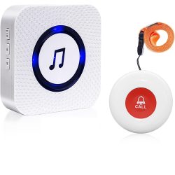   Uname - Segélyhívó gomb időseknek/adó és vevő SOS vezeték nélküli, gondozásra szoruló ember