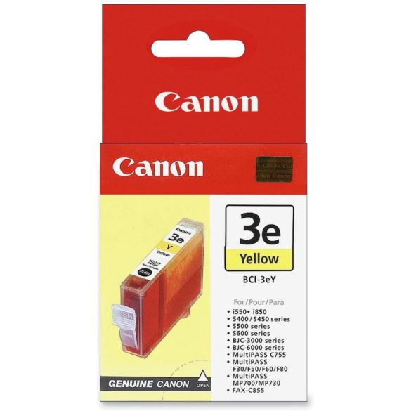 Canon BCI-3eY Tintapatron, Sárga