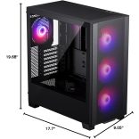 PHANTEKS XT Pro Ultra edzett üveg ablakok, fekete