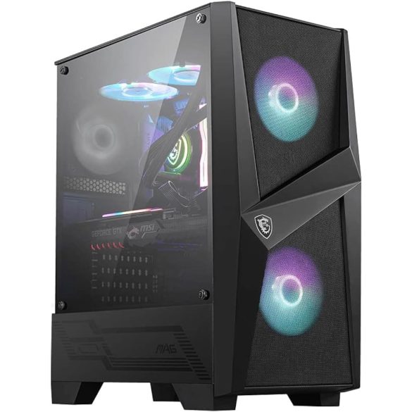 MSI MAG FORGE100R összerakott PC, 16GB ram/AMD Ryzen 7 5700X/MSI B550 GAMING GEN3/MSI A650BNL 650W / Asus DUAL-RTX4060TI-O8G-EVO