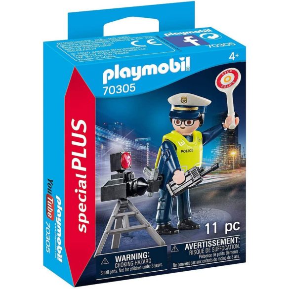 Playmobil Figures, Special Plus - Rendőr radarral