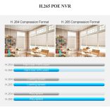 4K 8 csatornás POE NVR, GANMBHER hálózati videórögzítő biztonsági kamerarendszerekhez, 4K/5MP/4MP/3MP/1080P POE IP kamerák támogatása, arcfelismerés, 24/7 felvétel + 8 Kamera