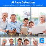 4K 8 csatornás POE NVR, GANMBHER hálózati videórögzítő biztonsági kamerarendszerekhez, 4K/5MP/4MP/3MP/1080P POE IP kamerák támogatása, arcfelismerés, 24/7 felvétel + 8 Kamera