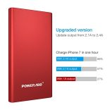 Poweradd 2nd Gen Pilot 2GS 10000mAh - powerbank  dual USB 3.4A piros szín