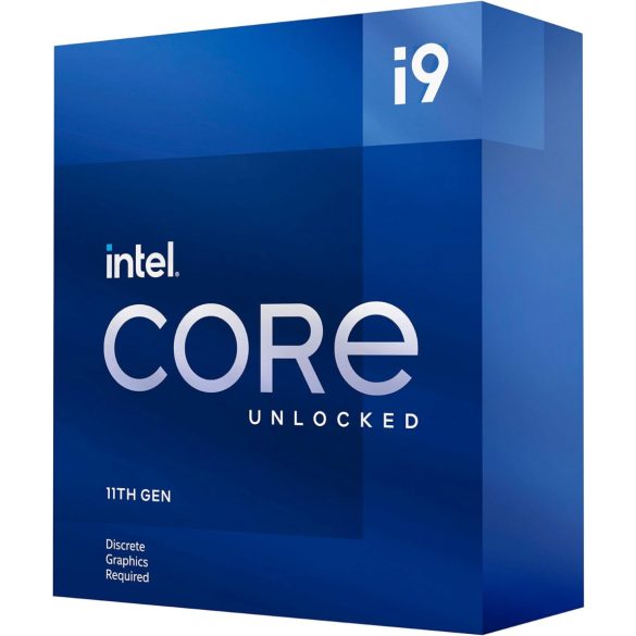 Intel® Core 9 i9-11900KF Rocket Lake processzor, 3,50 GHz,16MB,integrált grafika nélkül 1200