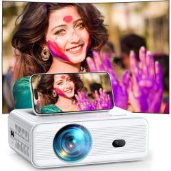   AMEELA Mini Full HD 1080P projektor, 18000 lumen, Bluetooth Wifi, 16:9
