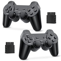   Vezeték nélküli vezérlő PS2 2.4G-hez, Double Shock Vibration Twin Shock játékvezérlő Playstation 2-höz