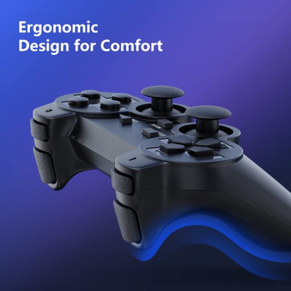 Vezeték nélküli vezérlő PS2 2.4G-hez, Double Shock Vibration Twin Shock játékvezérlő Playstation 2-höz