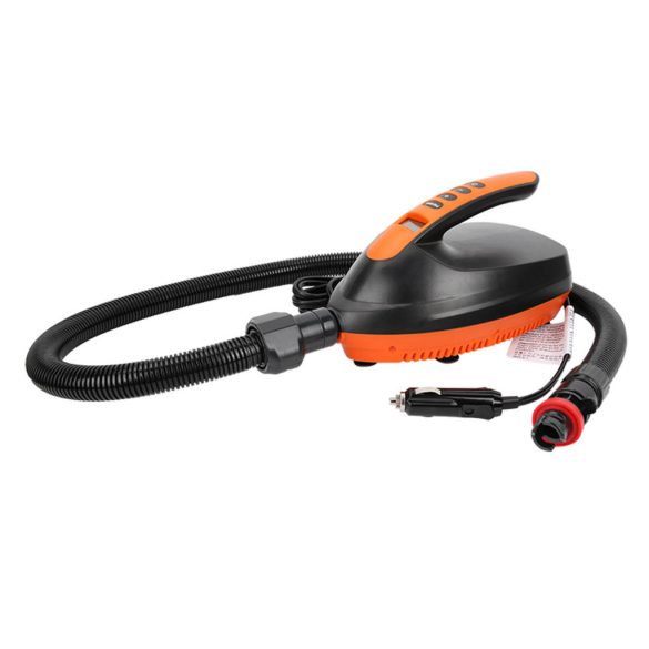 DC 12V elektromos pumpa LCD kijelzővel, sátrakhoz és SUP deszkákhoz, kompakt, könnyen szállítható