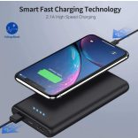 Uname - Hordozható Power Bank 26800mah, Ultra-nagy kapacitású, 2 USB kimeneti nagysebességű töltő Power bank 