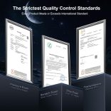 QHOHQ iPhone 16 Pro Max képernyővédő fólia kamera lencsevédővel, [katonai fokozatú törésálló], felső 9H+ edzett üveg, teljes élfedés, rendkívül tartós, telepítőeszközzel [3+3 csomag]