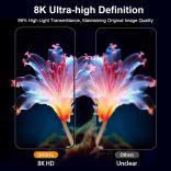 QHOHQ iPhone 16 Pro Max képernyővédő fólia kamera lencsevédővel, [katonai fokozatú törésálló], felső 9H+ edzett üveg, teljes élfedés, rendkívül tartós, telepítőeszközzel [3+3 csomag]