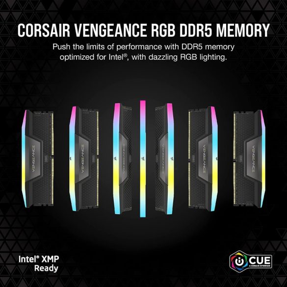  Corsair VENGEANCE RGB 32GB (2x16GB) DDR5 6400MHz CMH32GX5M2B6400C36