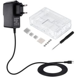   Zacro-3 az 1 ben-Kit Raspberry Pi-hez, doboz, töltő, hűtőborda