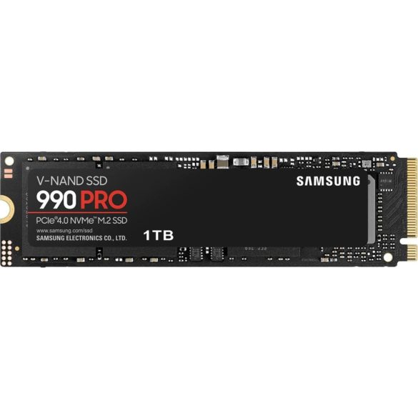 Samsung 1TB M.2 NVMe 2280 990 Pro (MZ-V9P1T0BW) fekete SSD