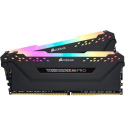   Corsair VENGEANCE® RGB PRO 16GB (2 x 8GB) DDR4 DRAM 3600MHz C18 Memory Kit — Fekete