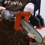 12"-os láncfűrész-tartozék sarokcsiszolóhoz, elektromos láncfűrész-átalakító favágáshoz - 5/8"-11 menet ABOR M10 M12 M14