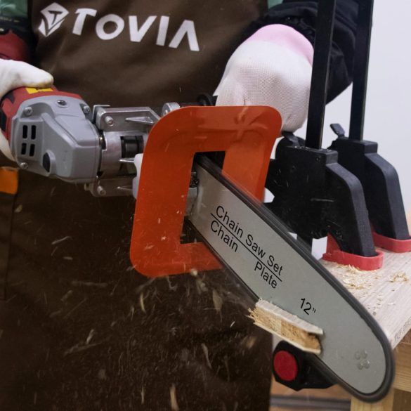 12"-os láncfűrész-tartozék sarokcsiszolóhoz, elektromos láncfűrész-átalakító favágáshoz - 5/8"-11 menet ABOR M10 M12 M14