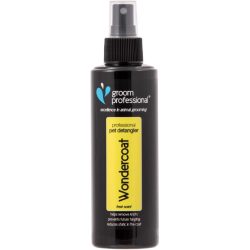   Groom Professional Wondercoat kutyaspray - Szőrkondicionáló és -eltávolító spray kutyáknak - Segíti a szőrzet és a bőr állapotát is - Tiszta, friss illat - Minden szőrtípushoz alkalmas, 200 ml