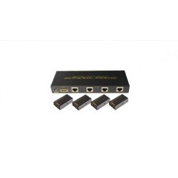   Pro Signal PSG3028 - 1080p HDMI Splitter Cat6/7 1:4 elosztóval és vevőkkel