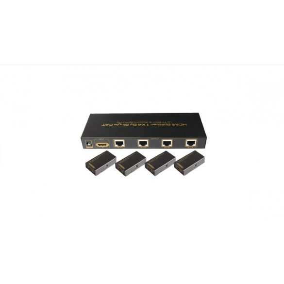 Pro Signal PSG3028 - 1080p HDMI Splitter Cat6/7 1:4 elosztóval és vevőkkel