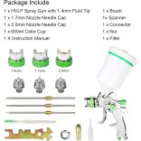 H.V.L.P Traditional Spray Gun, FALFESTŐ PISZTOLY KOMPRESSZORHOZ