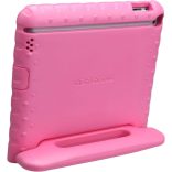 NEWSTYLE Apple iPad 2 3 4 ütésálló tok, könnyű gyerektok, szupervédő tok, fogantyúval és állvánnyal ellátott tok gyerekeknek Apple iPad 4, iPad 3 és iPad 2 2., 3., 4. generációs készülékekhez (rózsaszín)