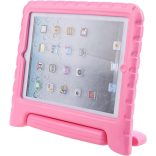 NEWSTYLE Apple iPad 2 3 4 ütésálló tok, könnyű gyerektok, szupervédő tok, fogantyúval és állvánnyal ellátott tok gyerekeknek Apple iPad 4, iPad 3 és iPad 2 2., 3., 4. generációs készülékekhez (rózsaszín)
