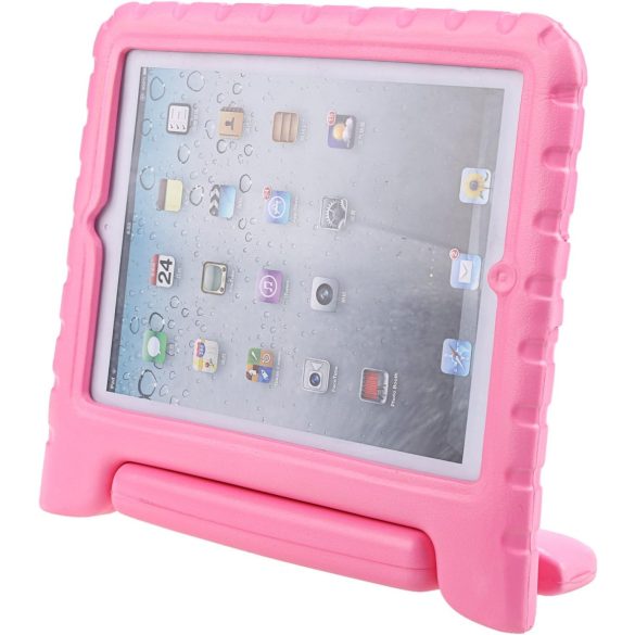 NEWSTYLE Apple iPad 2 3 4 ütésálló tok, könnyű gyerektok, szupervédő tok, fogantyúval és állvánnyal ellátott tok gyerekeknek Apple iPad 4, iPad 3 és iPad 2 2., 3., 4. generációs készülékekhez (rózsaszín)