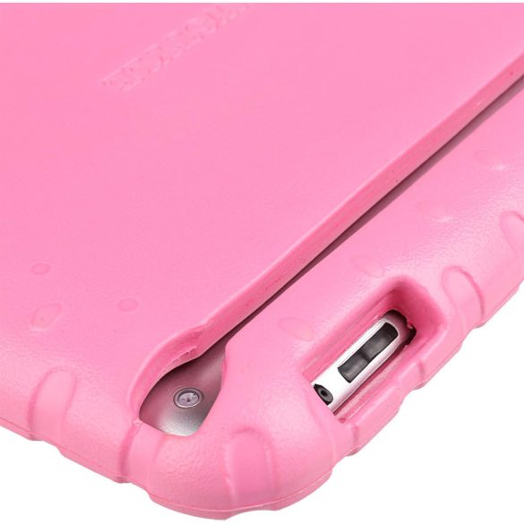 NEWSTYLE Apple iPad 2 3 4 ütésálló tok, könnyű gyerektok, szupervédő tok, fogantyúval és állvánnyal ellátott tok gyerekeknek Apple iPad 4, iPad 3 és iPad 2 2., 3., 4. generációs készülékekhez (rózsaszín)