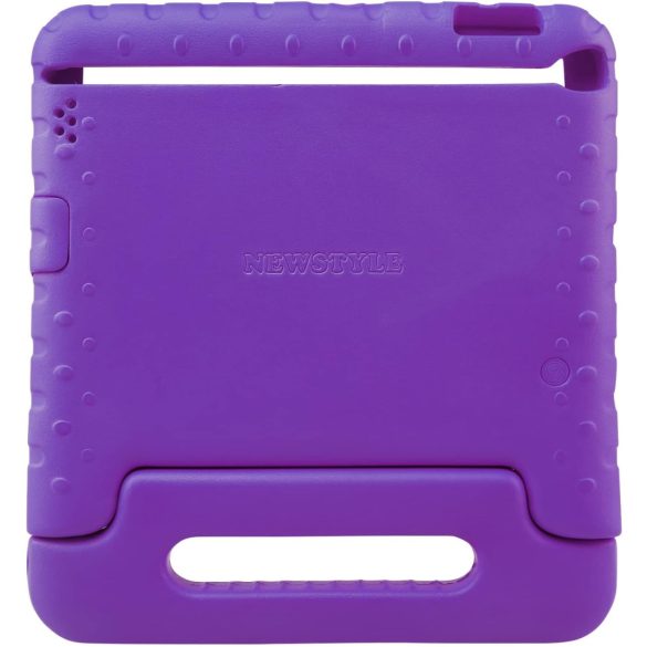 NEWSTYLE Apple iPad 2 3 4 ütésálló tok, könnyű gyerektok, szupervédő tok, fogantyúval és állvánnyal ellátott tok gyerekeknek Apple iPad 4, iPad 3 és iPad 2 2., 3., 4. generációs készülékekhez (lila)
