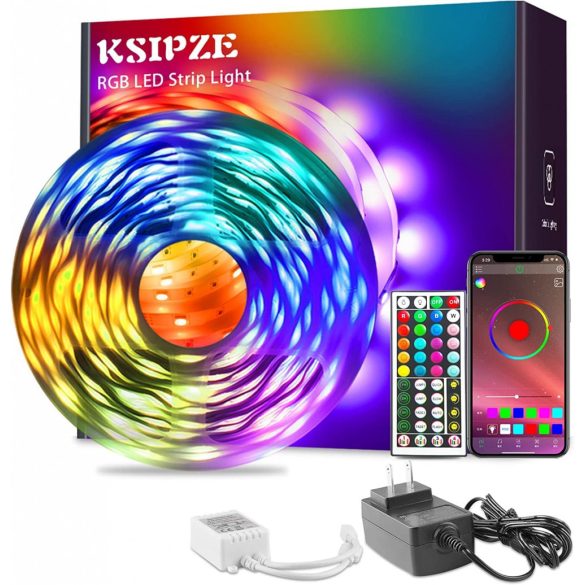 KSIPZE Led rgb szalaglámpa távirányítóval 2x5m