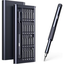   JOREST 25 az 1-ben precíziós csavarhúzó készlet, mini javítószerszámkészlet Torx-szal MacBookhoz, számítógéphez, laptophoz, iPhone-hoz, PS5-höz, Xboxhoz, kapcsolóhoz, szemüveghez, órához, csengőhöz