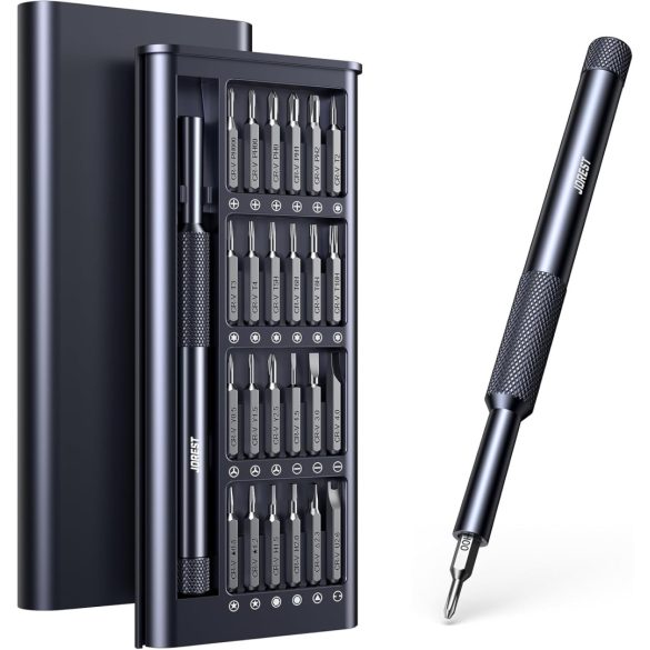 JOREST 25 az 1-ben precíziós csavarhúzó készlet, mini javítószerszámkészlet Torx-szal MacBookhoz, számítógéphez, laptophoz, iPhone-hoz, PS5-höz, Xboxhoz, kapcsolóhoz, szemüveghez, órához, csengőhöz