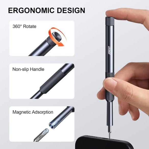 JOREST 25 az 1-ben precíziós csavarhúzó készlet, mini javítószerszámkészlet Torx-szal MacBookhoz, számítógéphez, laptophoz, iPhone-hoz, PS5-höz, Xboxhoz, kapcsolóhoz, szemüveghez, órához, csengőhöz