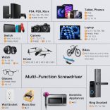 JOREST 25 az 1-ben precíziós csavarhúzó készlet, mini javítószerszámkészlet Torx-szal MacBookhoz, számítógéphez, laptophoz, iPhone-hoz, PS5-höz, Xboxhoz, kapcsolóhoz, szemüveghez, órához, csengőhöz