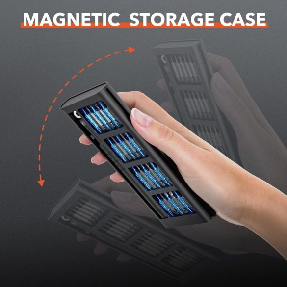 JOREST 50 az 1-ben precíziós csavarhúzó készlet, mini javítószerszámkészlet Torx-szal MacBookhoz, számítógéphez, laptophoz, iPhone-hoz, PS5-höz, Xboxhoz, kapcsolóhoz, szemüveghez, órához, csengőhöz