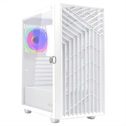   Noua Diamond C112  PC gaming ház, E-Atx támogatás, 0,50 mm-es Spcc Argb Led ventilátorok, hálós előlap és edzett üveg oldallap