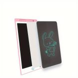 8,5" LCD Írótábla, Egy Kattintással Működő, Gyerekeknek, Fehér-Rózsaszín