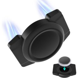   Olycism szilikon Airtag tartó erős mágnessel, könnyen tapad kerékpárokra, autókra, járművekre, csomagokra, rejtett kialakítású, tökéletesen illeszkedő címketartó kompakt testtel, IP68 vízálló, fekete