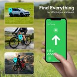 Olycism szilikon Airtag tartó erős mágnessel, könnyen tapad kerékpárokra, autókra, járművekre, csomagokra, rejtett kialakítású, tökéletesen illeszkedő címketartó kompakt testtel, IP68 vízálló, fekete