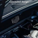 Olycism szilikon Airtag tartó erős mágnessel, könnyen tapad kerékpárokra, autókra, járművekre, csomagokra, rejtett kialakítású, tökéletesen illeszkedő címketartó kompakt testtel, IP68 vízálló, fekete