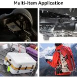 Olycism szilikon Airtag tartó erős mágnessel, könnyen tapad kerékpárokra, autókra, járművekre, csomagokra, rejtett kialakítású, tökéletesen illeszkedő címketartó kompakt testtel, IP68 vízálló, fekete