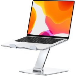   CIRYCASE laptopállvány, állítható magasságú, gyorsan hűlő laptopállvány, Ergonomikus, hordozható alumínium notebookállvány, kompatibilis MacBook Air Pro, Dell, HP 10-16 hüvelykes laptopokkal, nyomtatóállvánnyal