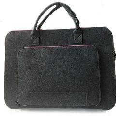   Ekodoki noteboo/laptop 14" laptop táska, újra hasznosított anyagokból (filc), sötét barna színű