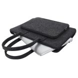 Ekodoki noteboo/laptop 14" laptop táska, újra hasznosított anyagokból (filc), sötét barna színű